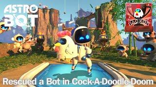 ASTRO BOT - Cock A Doodle Doom Speedrun | All Bots Rescued in Vicious Void Levels