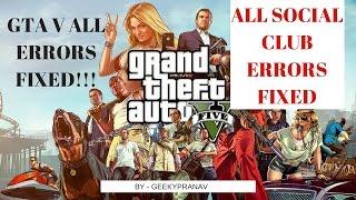 HOW TO SOLVE GTA V ERRORS ?......ALL ERRORS FIXED 100%