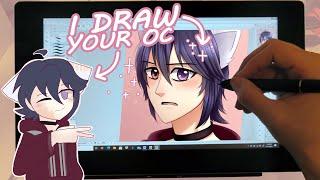 I Draw Your Original Character! | Veikk VK1200 Display Tablet Review!