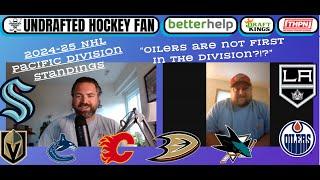 2024-25 NHL Pacific Division Standings; Can Vancouver Canucks be good without Demko at 100%?