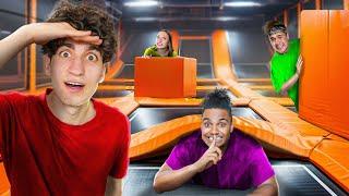 EXTREM HIDE & SEEK im Trampolinpark! (ft. Fabi, Lucy, Rick)