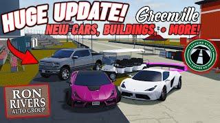 (MONEY CODE, DRAG STRIP, NEW CARS & MORE!!) HUGE GREENVILLE UPDATE!! || ROBOX - Greenville