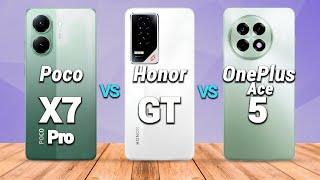 Poco X7 Pro Vs. Honor GT Vs. OnePlus Ace 5