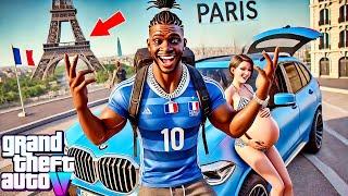 Franklin & Mia's Road Trip To Paris, France For The Olympic Games-GTA 5 Real Life Mod Remastered