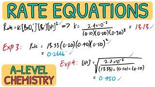Rate Equations Calculation - Exam Question Walkthrough｜AQA A Level Chemistry