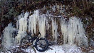 Fat Bike Ride Up The River. Surly Moonlander Fat Bike.