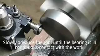 Lathe work "truing" tool - Demonstration of use.