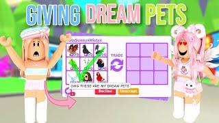 Giving DREAM PETS To FANS In Adopt me (AGAIN)! *EXTREME* (Part 2)