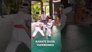 karate rasa taekwondo, pertama kali ikut kumite