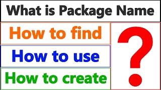 How to create package name in android studio | How to create package name in android