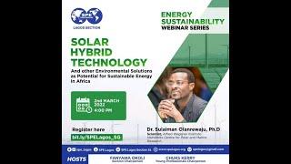 SPE Lagos Section Energy Sustainability Series