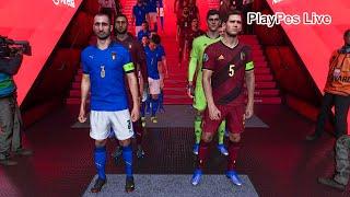 BELGIUM vs ITALY - EURO 2020 - Match & Goal - PES 2021 Gameplay PC