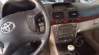 Toyota Avensis II 2003-2009 How To Remove/Removal Radio