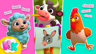 أصوات حيوانات المزرعة  حيوانات للاطفال  HeyKids Arabic - أغاني أطفال