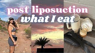 what I EAT in a day AFTER LIPOSUCTION | vlog: health hacks!! cooking, moving update, less BLOATING!