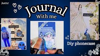 ASMR aesthetic journaling || creative journal with me || sleeping and calming @Prettycraftideas