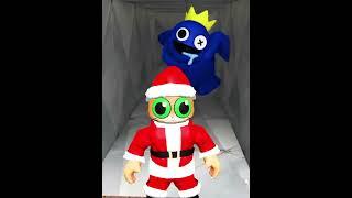 RAINBOW FRIENDS roblox blue caught me santa claus music song #shorts #santaclaus #roblox