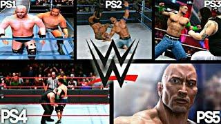 WWE PS1 VS PS2 VS PS3 VS PS4 VS PS5