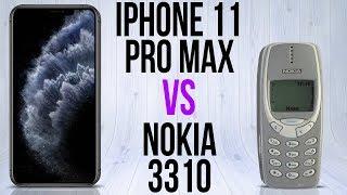 iPhone 11 Pro Max vs Nokia 3310 (Comparativo) Especial 100 mil inscritos