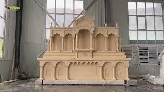 Natural Beige Marble Catholic Church Main Altar from First Class Manufacturer