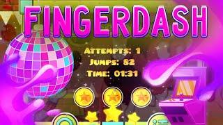 Finger dash, 3 coins. Geometry dash