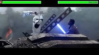 Finn vs. FN-2199 with healthbars