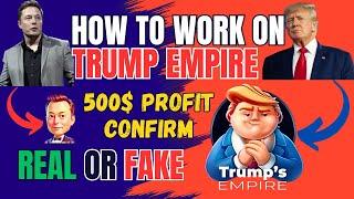 How to work on Trump Empire | NewTelegram Bot | Real OR Fake? | Complete details