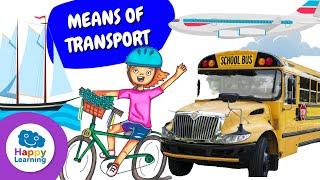 Means of transport: Sustainable Mobility for Kids ‍️ | Happy Learning