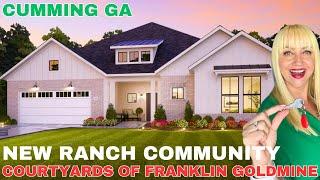 New Construction Homes for sale in Cumming Ga in  A New Community Courtyards of Franklin Goldmine