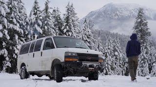 Winter Van Life begins early in Canada - Hot Tent Backcountry Ski Camping