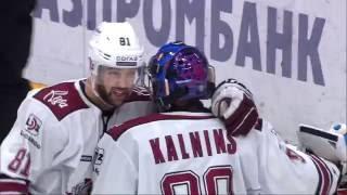 Janis Kalnins robs Shipachyov with glove save