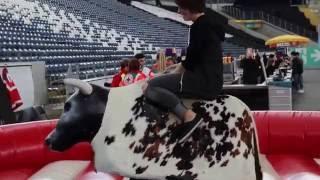 Soembie full, uncut, uncensored bull taming performance at ESL One Frankfurt 2016