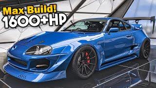 Forza Horizon 5 Car Customization - 1600+HP 2JZ Toyota Supra