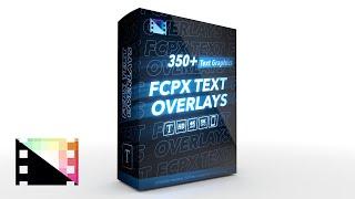 FCPX Text Overlays - Professional Animated Text Graphics for Final Cut Pro - Pixel Film Studios