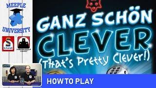 Ganz Schön Clever Board Game – How to Play & Setup (full concise rule, including solo rules!)