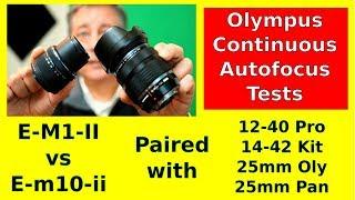 Olympus OM-D Autofocus Tests: E-M1ii vs E-M10ii Pro Lens vs. Kit Lens ep.202