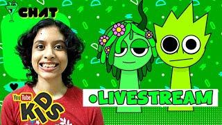 Vineria and Owackx LIVESTREAMS their WEIRD SPRUNKI PLAYHOUSE AND FOOD!