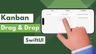 Kanban Drag & Drop - Moving Items between Section/List - Xcode 15 - SwiftUI