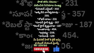 Number of movies old actors 2 ?#shorts#maheshbabu#nbk#nba#balakrishna #pavankalyan #tdp#jsp