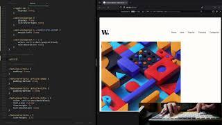 ASMR Programming - Beginner Website Using HTML / CSS Grid Areas - (No Talking - Part 2)