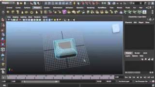 Maya Lesson: 18-Using the Polygon Bevel Tool