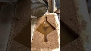Metal Casting into sailing ship! Sand Casting Production Process | Experiment | Molding