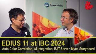 EDIUS 11 New Auto Color Correction, AI Integration, BAT Server, Mync Storyboard - IBC Report 2024