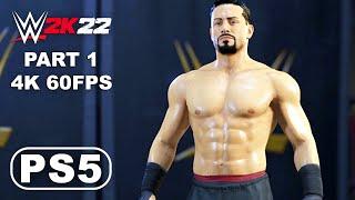 WWE 2K22 MyRise PS5 Gameplay Walkthrough Part 1 - WWE 2K22 Gameplay (4K 60FPS) No Commentary