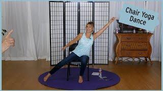 Stayin Alive - Disco Chair Yoga Dance with Lyrics - with Sherry Zak Morris, Certified Yoga Therapist