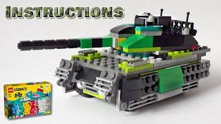 How to Build a battle tank with LEGO Classic 11036 – Fun and Easy! (Alternate) | 戦車の作り方