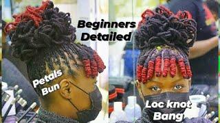 How to pair Loc Knots Bang with Loc Petals Bun on dreads for an ultimate look.