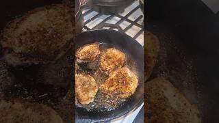 Flipping Chops #food #cooking #cookingvideo #pork #asmr