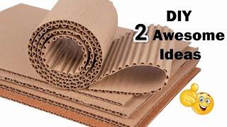 2 Amazing Cardboard Crafts Ideas| Simpl&Easy Crafts |DIY|Bestoutofwaste| Cardboard Crafts