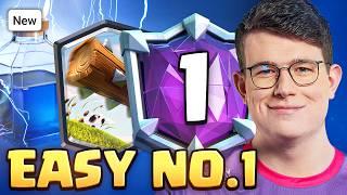 I AM #1 IN THE WORLD w/ NEW BROKEN DECK!  - Clash Royale